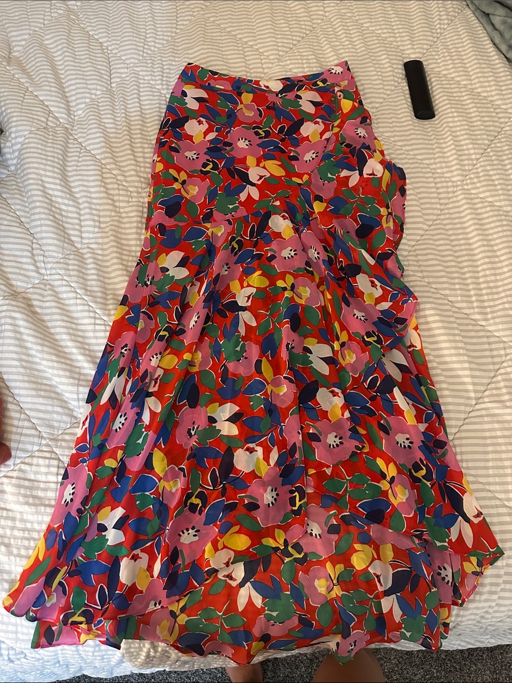 Vibrant Floral Maxi Skirt in Multi-Color